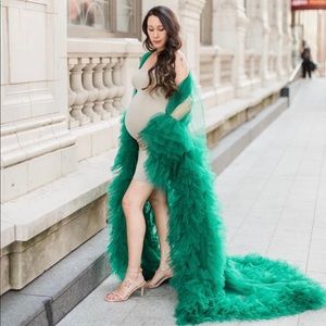 Green Tulle Robe